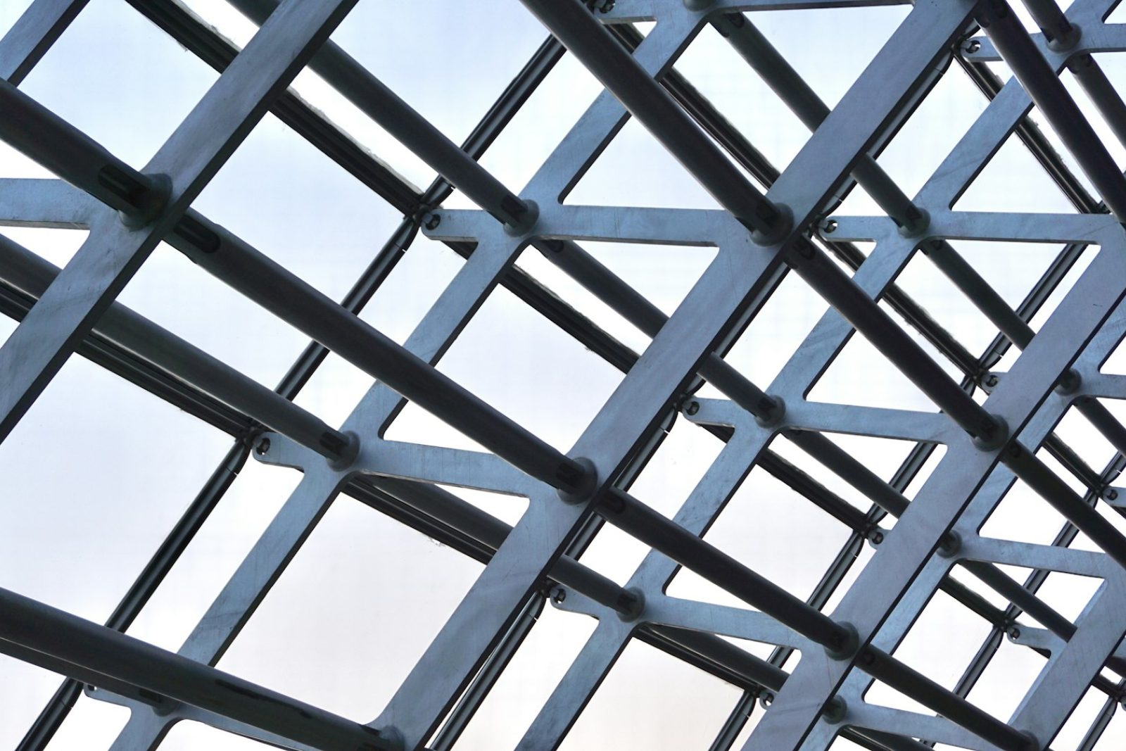 Roof structure prior to cladding